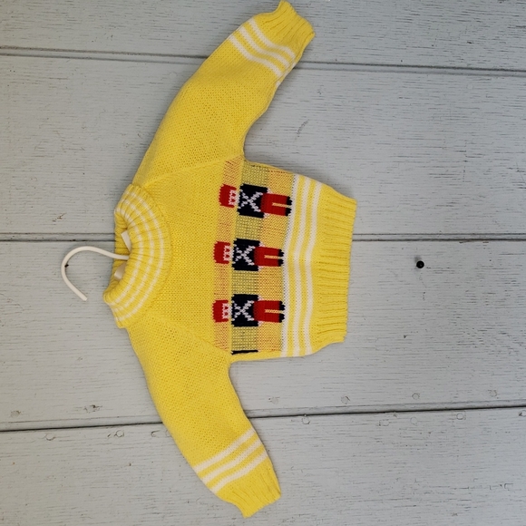 Vintage Christmas Baby Sweater Nutcracker Soldier - Picture 11 of 11